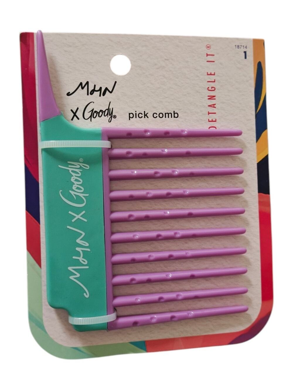 Goody Tru X Reyna Noriega Collab Ouchless® Detangling Pick Comb Orange, 1 CT